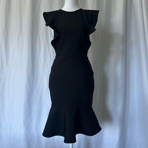 IULiver Love Elegant Black Mini Dress